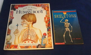 HOW THE BODY WORKS & SKELETON BOOKS ~ YOUNG READERS ~ GREAT BOOKS - Bild 1 von 2
