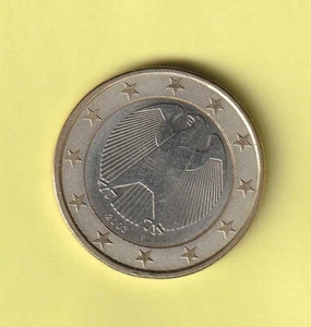 1 Euro Münze Deutschland 2003 Prägestätte F, aus KMS entnommen, nicht zirkuliert - Bild 1 von 2