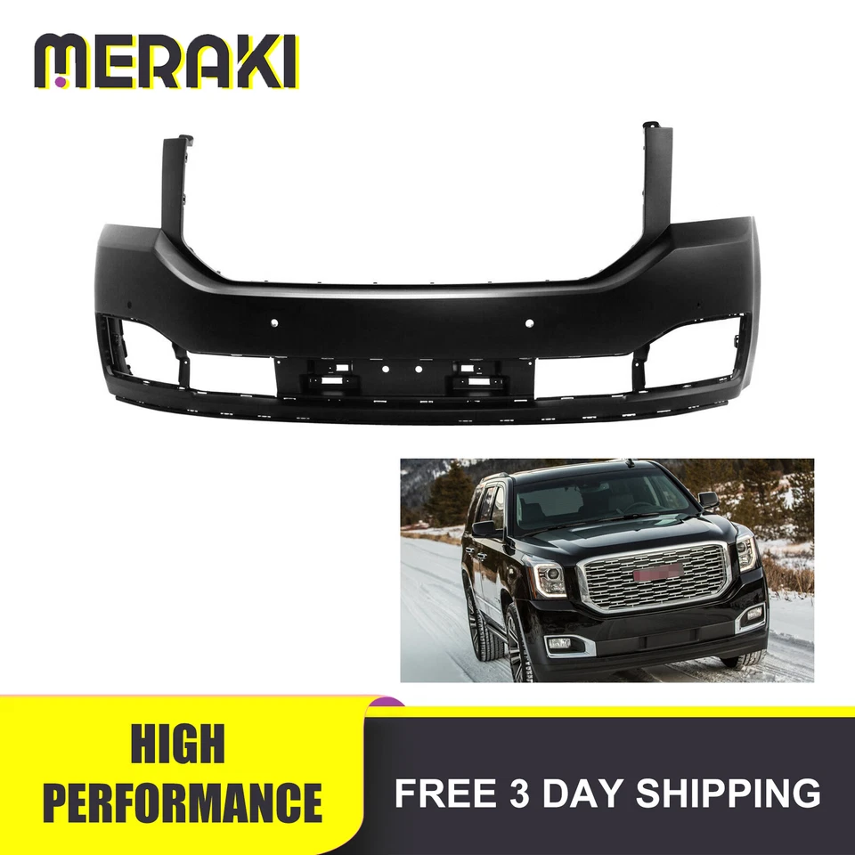 Front Bumper Cover Fascia Fits 15-20 GMC Yukon & Yukon XL #GM1000975 84407940 - Image 1 of 4