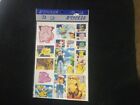 Vintage 90s  Pokemon  Stickers Sheet ASH,PIKACHU,JIGGLYPUFF Rare  NEW ps206