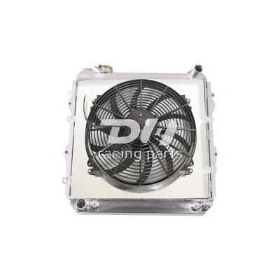 3 Row Aluminum Radiator&Shroud&Fan For 88-95 Toyota TRUCK Pickup 4Runner DLX SR5 - Изображение 1 из 4