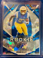 JOSHUA KELLEY 2020 LEAF METAL DRAFT BLUE CRYSTALS ROOKIE AUTO CARD RC SP 6/12