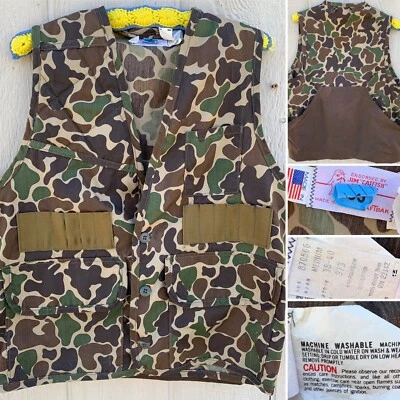 Hunting Vest Endorsed By Jim Catfish Hunter Best Made In USA By SafTbak vintage - Image 1 of 4