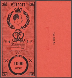 Elleore, Dänemark Landeswährung 1000 Hvid 1961 UNC - Bild 1 von 1