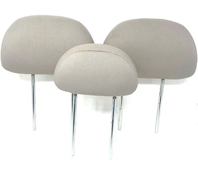 05-12 Ford Escape Tribute Mariner Rear Seat 2nd Row Headrests Cloth Stone Gray - Image 1 of 3