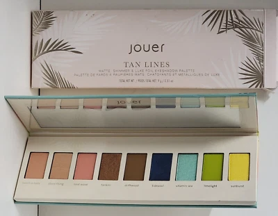 Jouer Tan Liner Matte Shimmer & Luxe Foil Eyeshadow Palette 9 Colors NEW IN BOX - Image 1 of 4