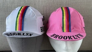 Ein Paar (2) Brooklyn Cycling Team in Italien hergestellte Radkappen Hüte Einheitsgröße - Bild 1 von 6