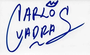 Boxer Carlos Cuadras Signed 3x5 Glossy Cut Out COA - Picture 1 of 1