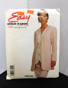 Stitch 'n Save 7391 Sewing pattern Misses' JACKET VEST SKIRT size 10-16 UC - Picture 1 of 2