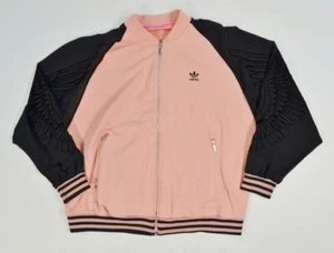 Adidas x Rita Ora Rare Feather Wing Pink Black Track Women's Jacket Full Zip - Picture 1 of 13