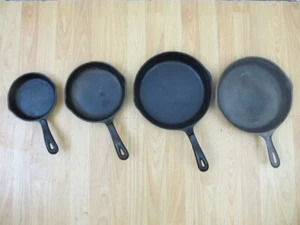 Wagner Pfannen 6,5, 8, 10,5, 10,5 - 4 Lot - SCHNELLER VERSAND - Bild 1 von 12