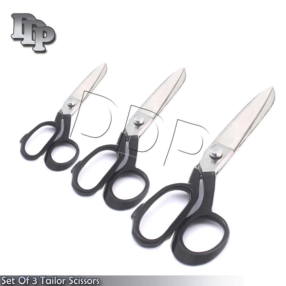 New 8" 10" 12" German Steel Heavy Duty Carpet Shears Tailor Scissors Black - Image 1 of 1