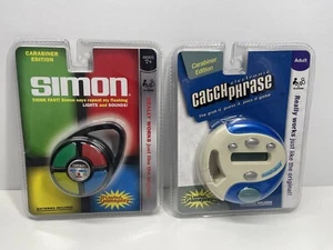 NEW Hasbro 2009 Simon And Catch Phrase Mini Carabiner Games - Picture 1 of 6