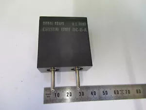 SIGNAL CORPS ANTIQUE QUARTZ CRYSTAL FREQUENCY CONTROL AS PICTURED Z6-A-82 - Picture 1 of 5