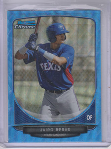 2013 Bowman Chrome Prospects Blue Wave Refractors #BCP105 Jairo Beras