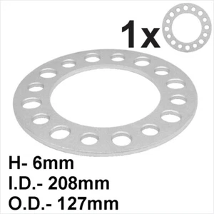 1x SINGLE 6MM ALLOY WHEEL SPACERS SHIMS UNIVERSAL for 8 Lug Bolt 8x165,1 8x170mm - Picture 1 of 5