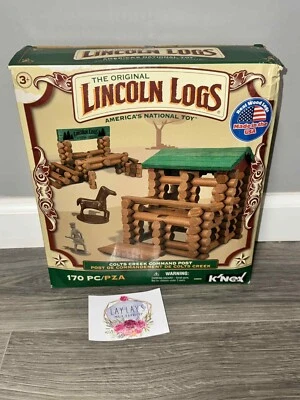 K'Nex The Original Lincoln Logs Colts Creek Command Post 170 Pc Set BRAND NEW - Image 1 of 4