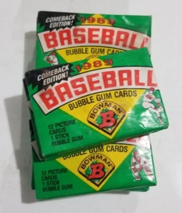 Bowman 1989 paquete de cera de béisbol - lote de 14 - Imagen 1 de 2