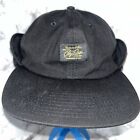 OBEY Posse Black Winter Ski Hat w/ Fuzzy Fold Up Ear Flaps Fleece Warm