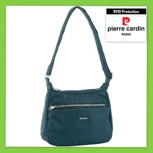 New Pierre Cardin RFID Cross Body Travel Bag Anti-Theft Slash Proof Handbag Teal - Picture 1 of 4