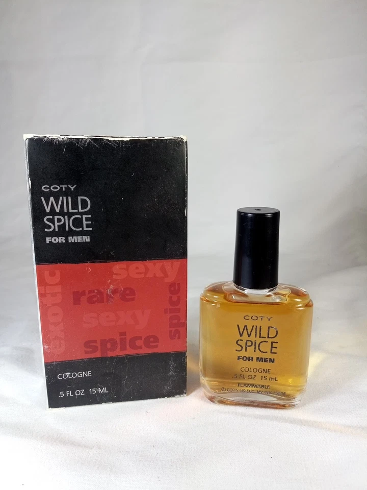Tempero sexy raro Coty Wild para homens 0,5 oz Colônia Splash  - Imagem 1 de 1