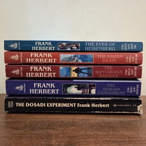 Lot Of Five Frank Herbert Science Fiction Vintage Paperback Novels - Bild 1 von 15