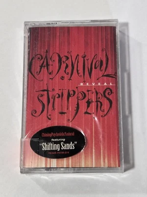 NEW SEALED Vintage 1994 Carnival Strippers "Reveal" Music Cassette Tape - Image 1 of 4