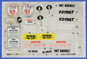 GI JOE COBRA STUN HOJA DE PEGATINAS ORIGINALES CASI COMPLETA 1986 - Imagen 1 de 1