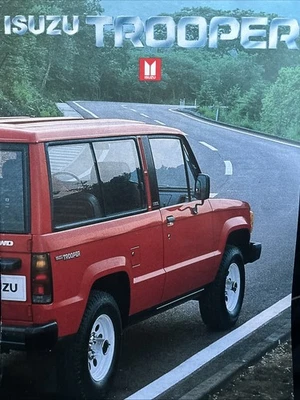 The Isuzu Trooper Original Car Sales Brochure Frameable From Germany - Image 1 of 3