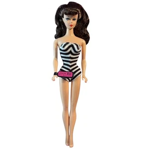 Vintage 1958 Re issue Brunette Ponytail Barbie Doll #2 Malaysia - Picture 1 of 6