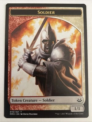 MTG Modern Masters 2017 Soldier Token 019/021 LP - Image 1 of 2