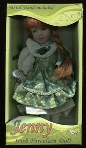 VINTAGE JENNY IRISCHE PORZELLANPUPPE (965) METALLSTÄNDER ENTHALTEN - Bild 1 von 3