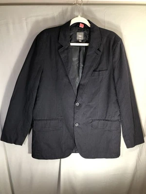 Gap Jacket Mens Medium Black PinStriped 2 Button Blazer Sport Coat - Image 1 of 4