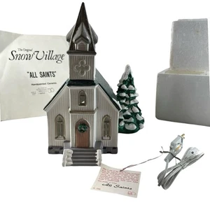 Iglesia de Todos los Santos Departamento 56 Colección Snow Village 5070-9 Retirado con Caja y Cable - Imagen 1 de 4