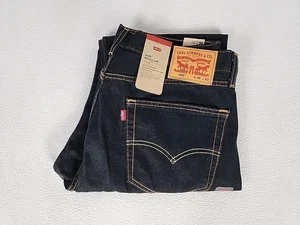 Pantalones de mezclilla Levi's 505 ecológicos calce regular cremallera pierna recta 36X32 para hombre negros - Imagen 1 de 12