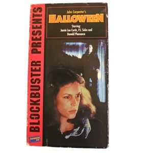 Blockbuster Presents Halloween VHS Tape, 1995 Horror Michael Myers Preowned - Picture 1 of 3