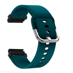 (Dark Blue)22mm Silicone Watch Band Smart Sports Watch Band Straps Replacement - Picture 1 of 22