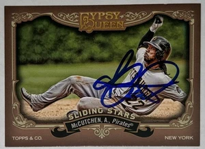 Andrew McCutchen 2012 Topps Gypsy Queen Sliding Stars Pittsburgh Pirates Signed - Picture 1 of 1