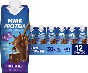 Pure Protein Chocolate Protein Shake, 30G Complete Protein, Ready to Drink and K