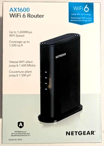 NETGEAR AX1600 WiFi 6 Router RAX5 Dual Band Gigabit 1.6Gbps Open Box - Picture 1 of 8