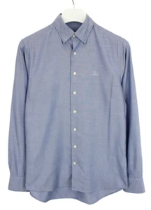 GANT Tech Prep Regular Shirt Men's SMALL Melange Button Up Embroidered Branding - Picture 1 of 10