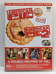 American Pie 1 y 2 DVD Reg 4 PAL Usado Jason Biggs Chris Klein Natasha Lyonne - Imagen 1 de 9