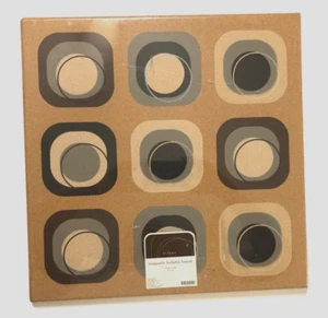 Divoga Geometric Design Magnetic Fine Grain Cork Bulletin Board 17" x 17" New - Picture 1 of 3