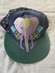 Grassroots California Anna Taylor Elephant Hat Size 7 1/8 Embroider 420 - Picture 1 of 7