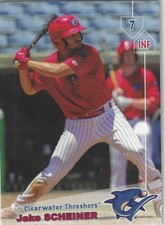 2019 Grandstand Clearwater Threshers #NNO Jake Scheiner Philadelphia Phillies