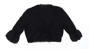 Coast Womens Black V-Neck Viscose Blend Cardigan Size S - Picture 1 of 12