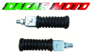 COPPIA POGGIAPIEDI PEDALINI POSTERIORI UNIVERSALI MOTO CAFE RACE STILE RETRO' - Picture 1 of 5