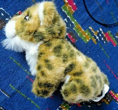 FB3/ DOUDOU  PELUCHE GIFTOYS PANTHERE LEOPARD BLANC GRIS MARRON 16 CM TTBE - Photo 1/2