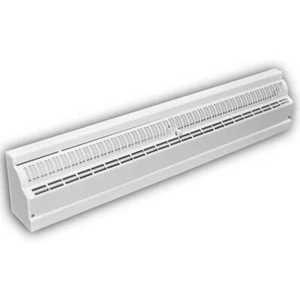 24 In. 1-Way Deluxe Steel Baseboard Register In White - Picture 1 of 12