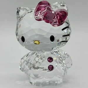 Swarovski Hello Kitty Kristall Figur 2011 Pink Ribbon Limited Edition Sanrio - Bild 1 von 8